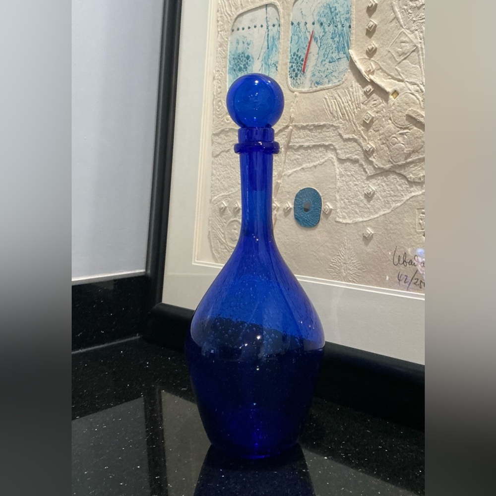 Biot, France Handblown Wine Decanter